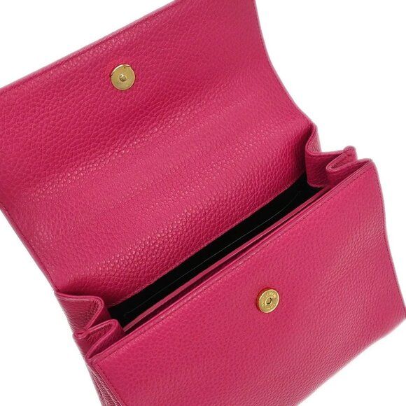 Saint Laurent Pink Leather Moujik 2way Handbag - Picture 7 of 10